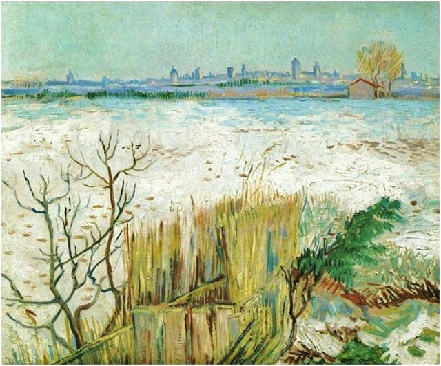 1 Vincent van Gogh (1853-1890). Snowy Landscape with Arles in the Background 1888